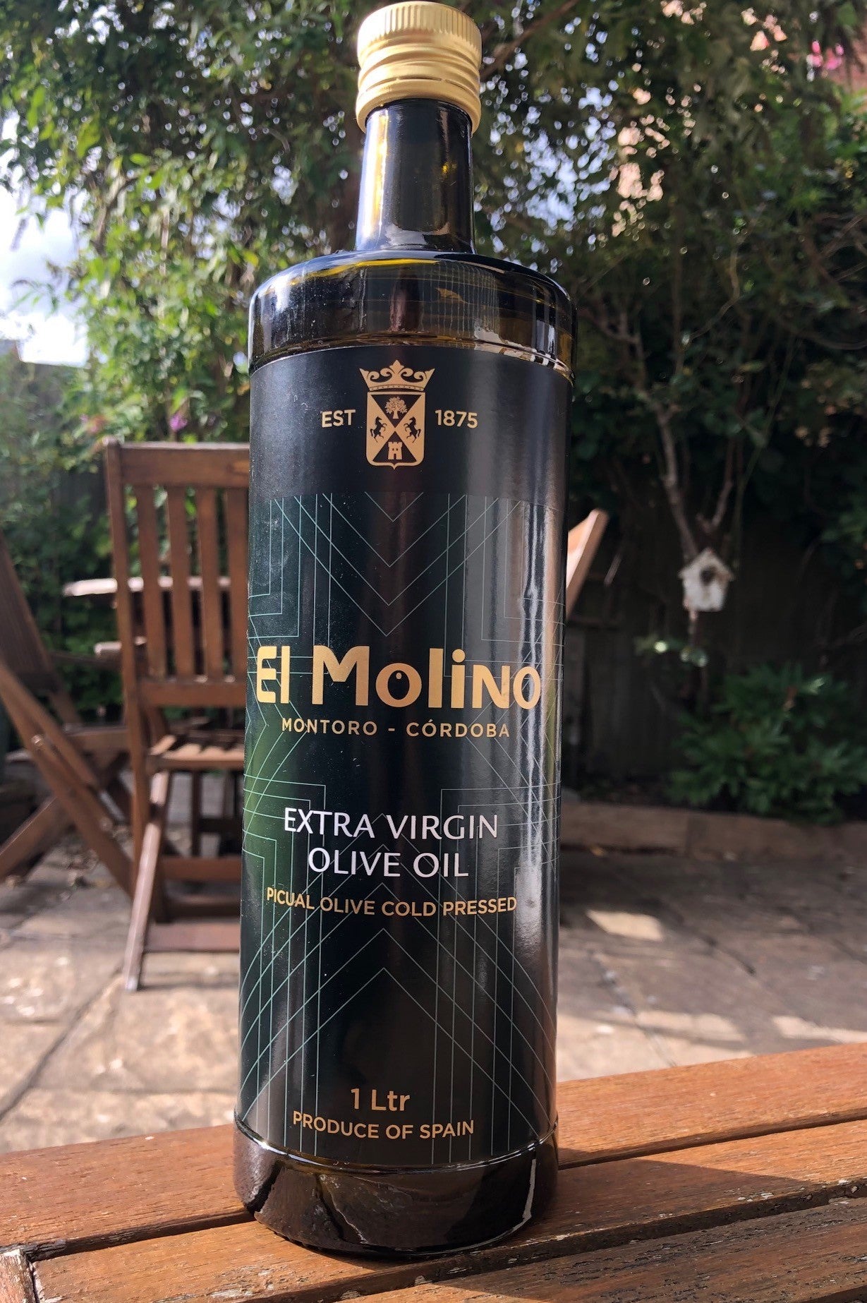 El Molino Extra Virgin Olive Oil 1L Cold Pressed Picual Olives Made in Spain *** Set of 6 Bottles ***