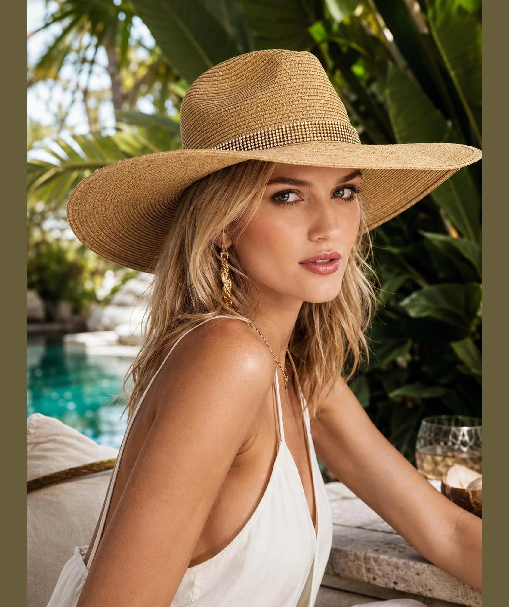 Sasha - Wide Brim Straw Hat