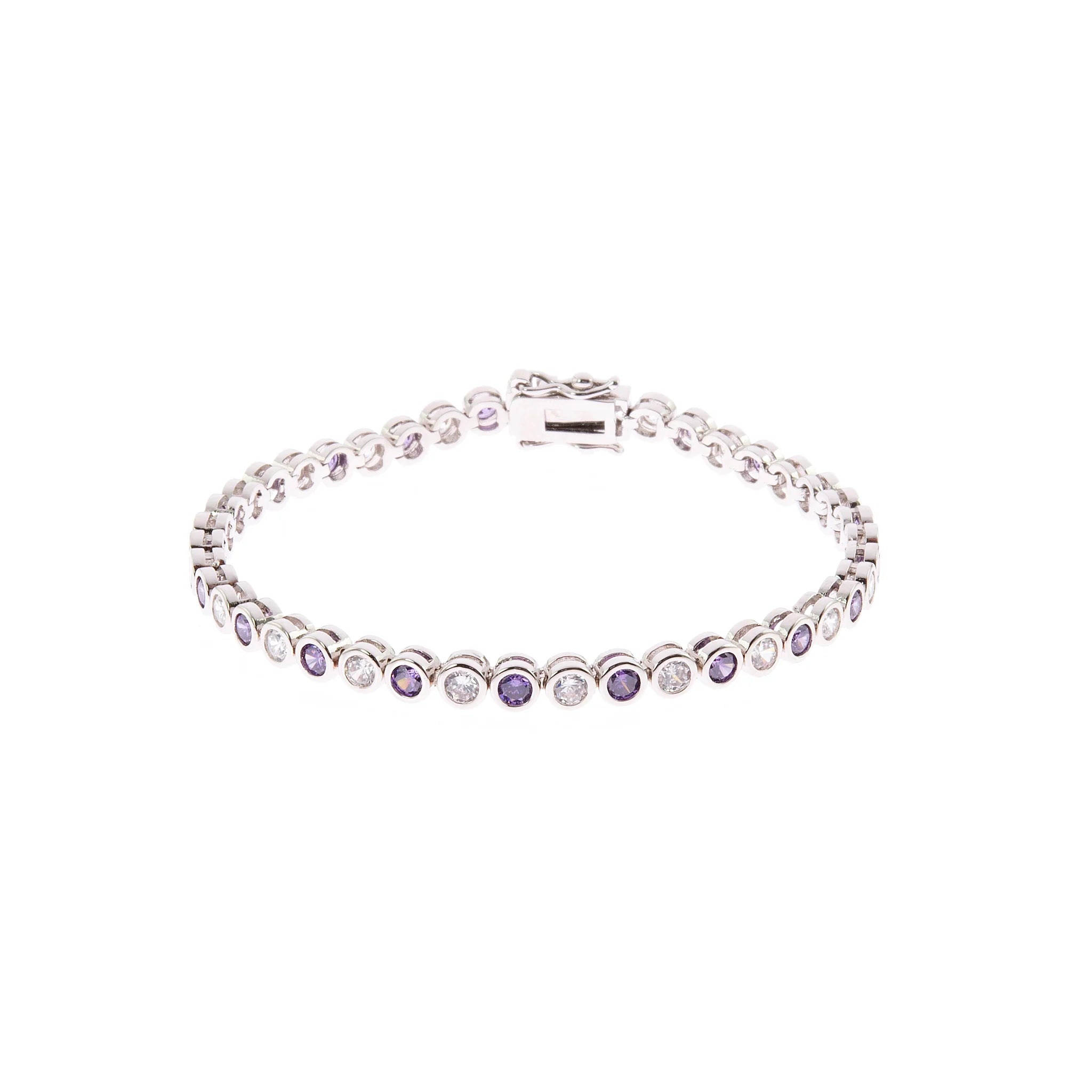 Cachet London Dawn Silver Tanzanite Tennis Bracelet