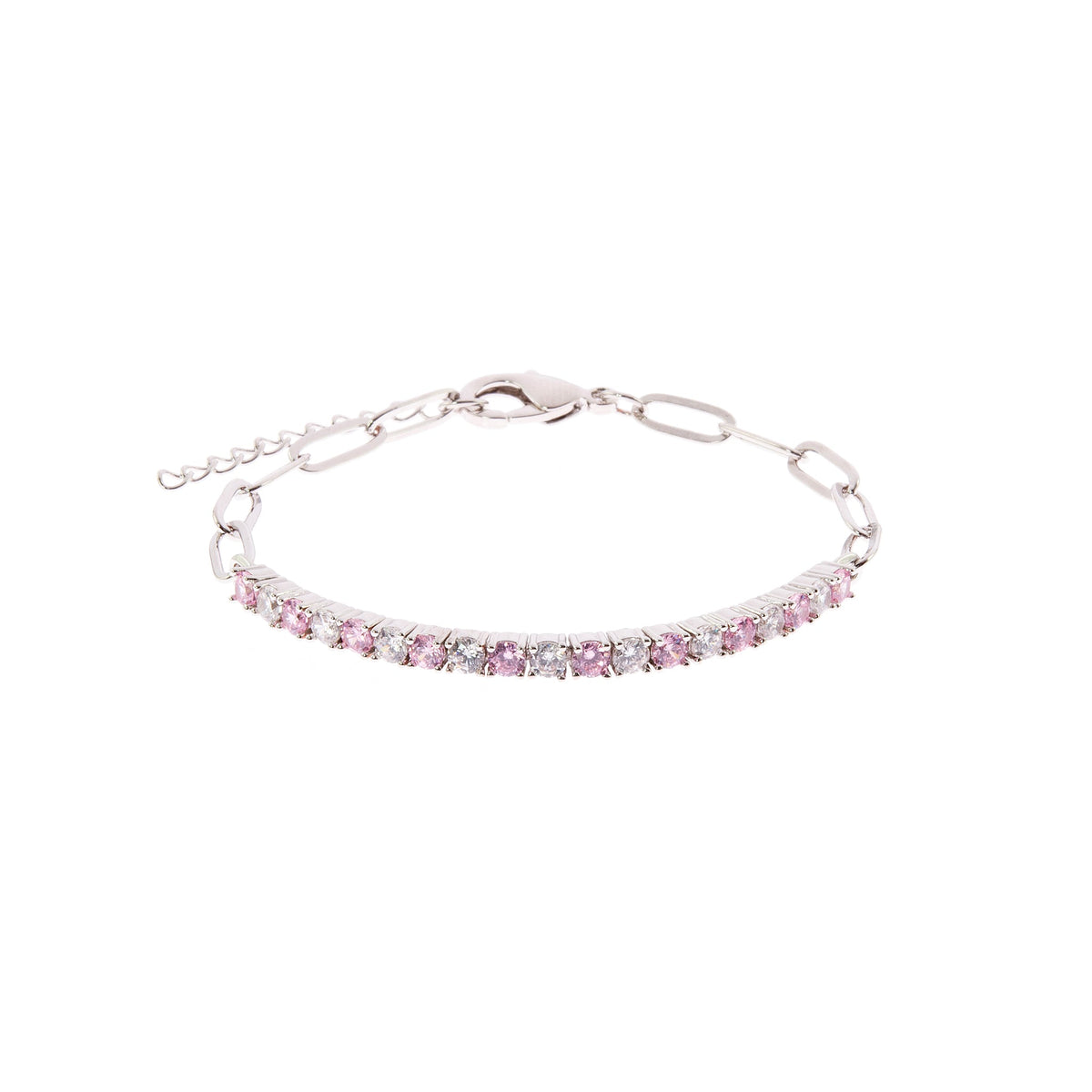 Ella Silver Rose Tennis Bracelet