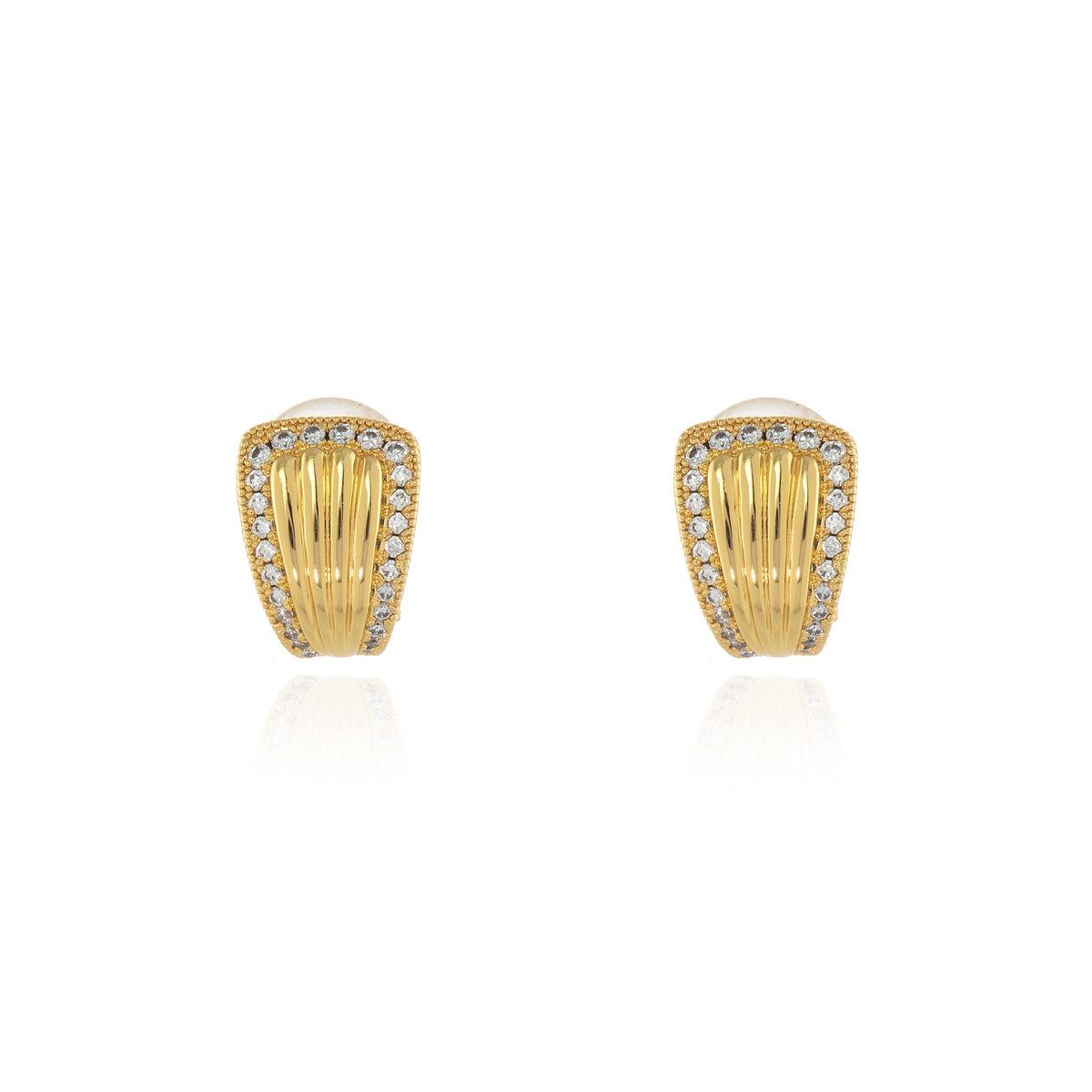 Fallon Gold Clip On Earrings