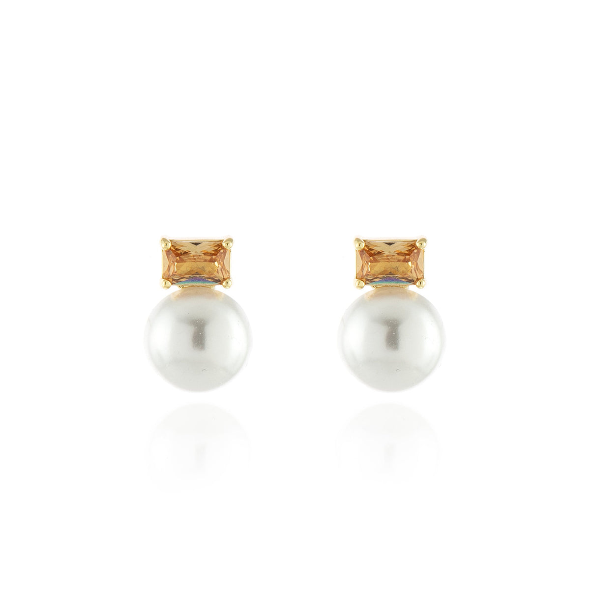 Corin Gold Champagne Clip On Earrings