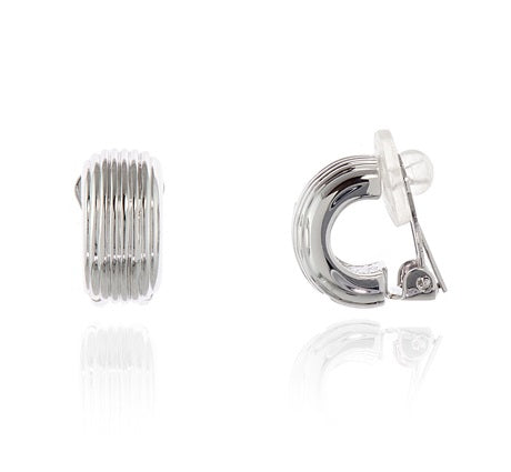 Robbin Silver Clip On Earrings