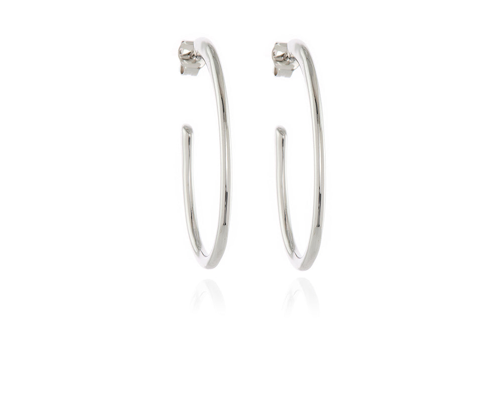 Palila Silver Hoop Earrings