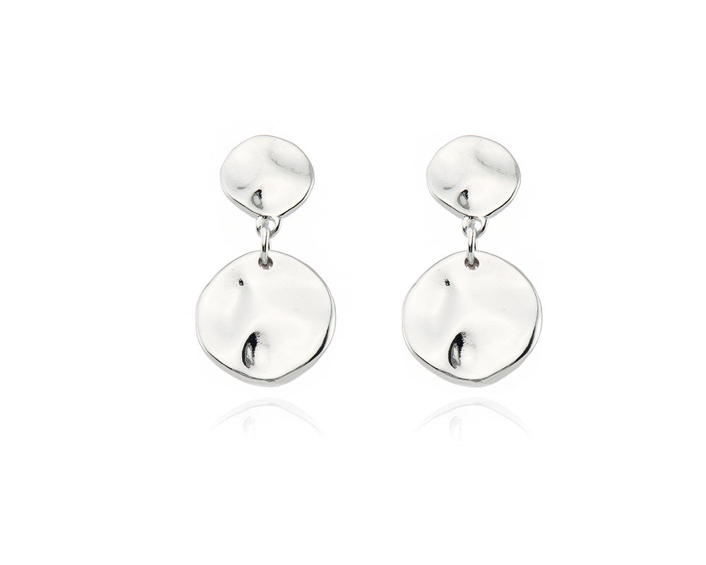 Cachet London Cachet Haven Drop Earrings Rhodium Plated