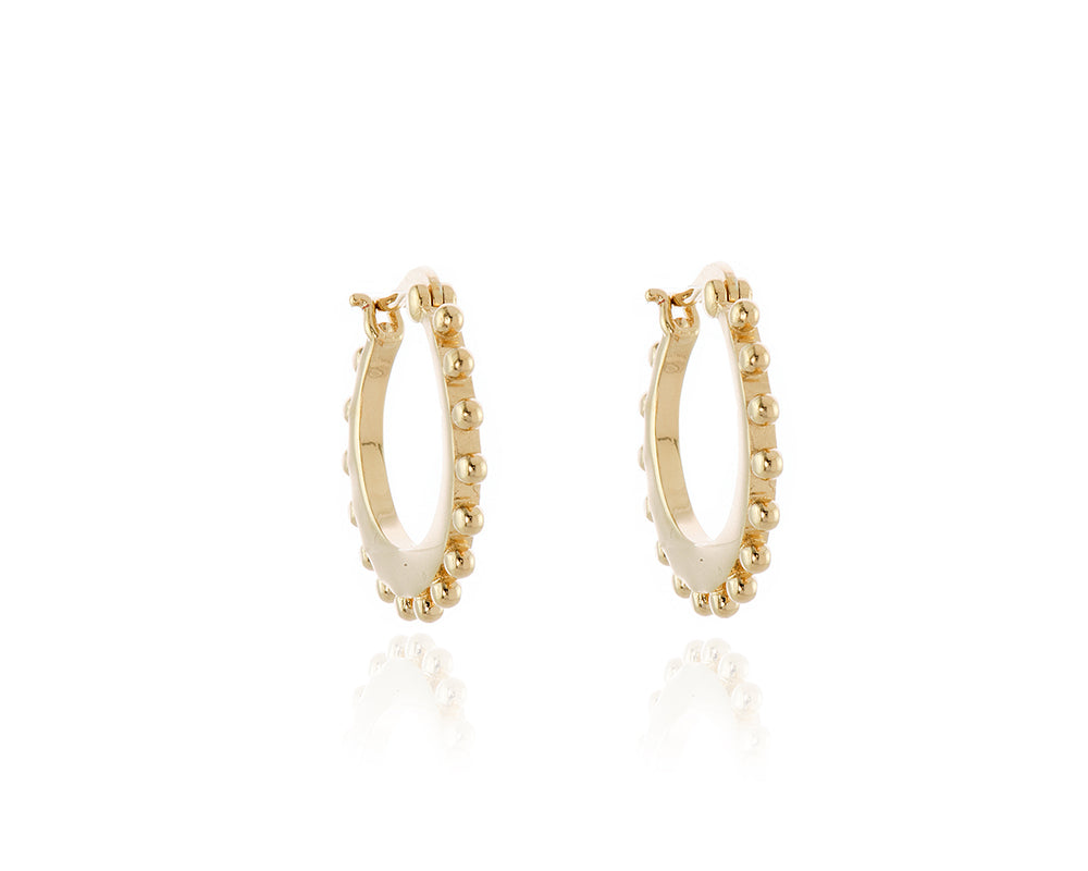 Cachet London Beba Gold Hoop Earrings