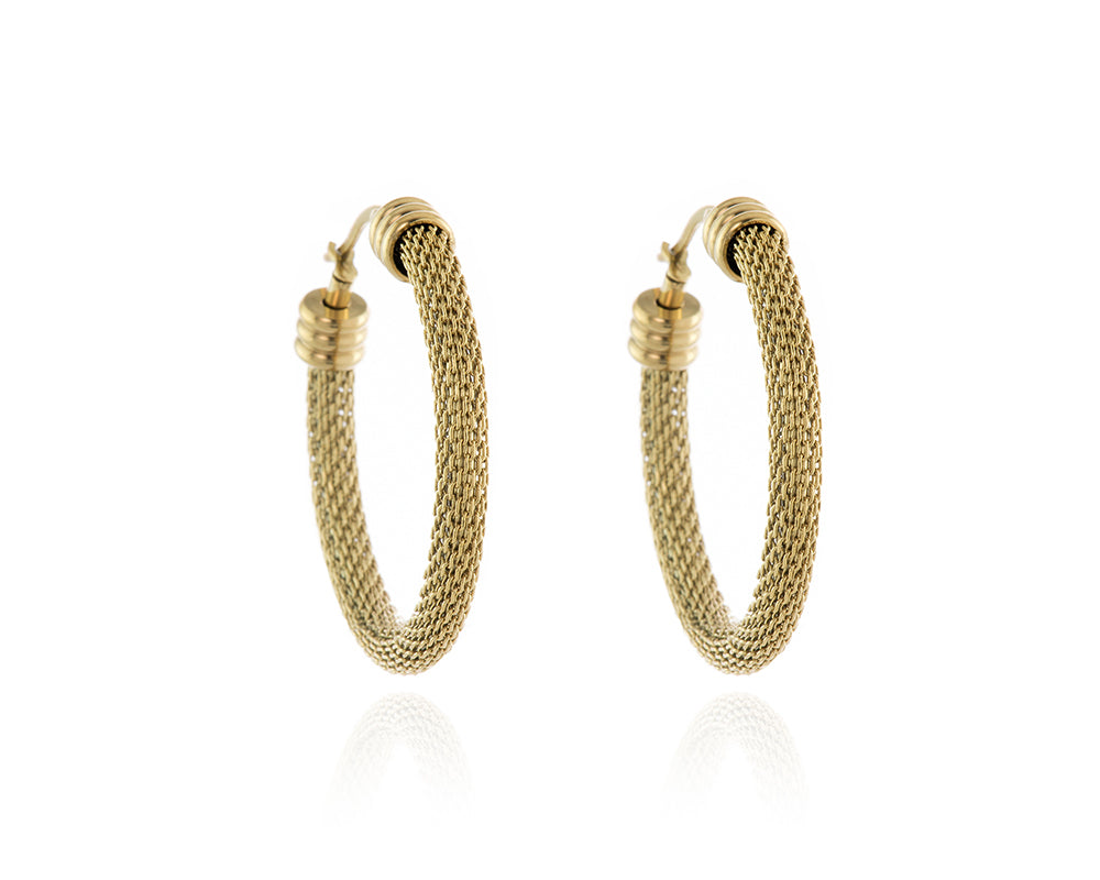 Cachet London Cady Gold Hoop Earrings