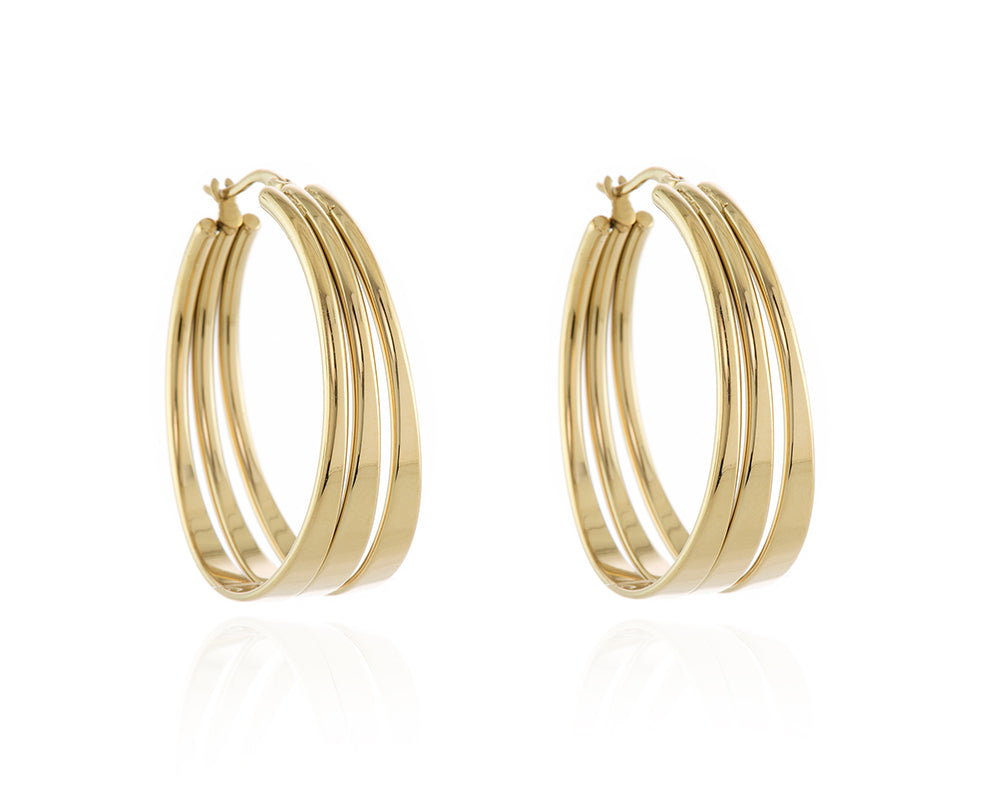 Cachet London Kala Gold Hoop Earrings
