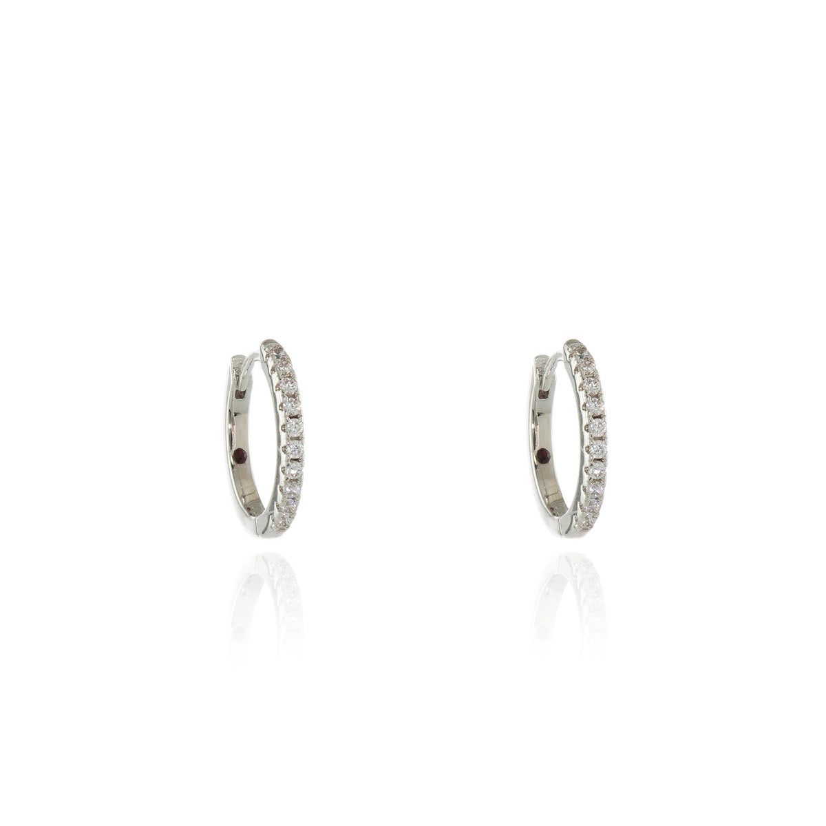 Gidget Medium 16mm Silver Hoop