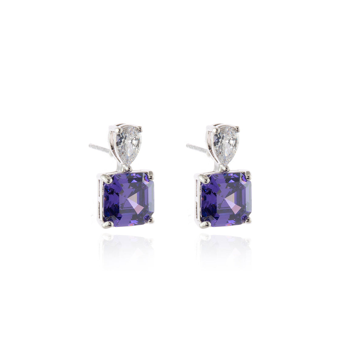 Sofia Tanzanite Silver Earrings