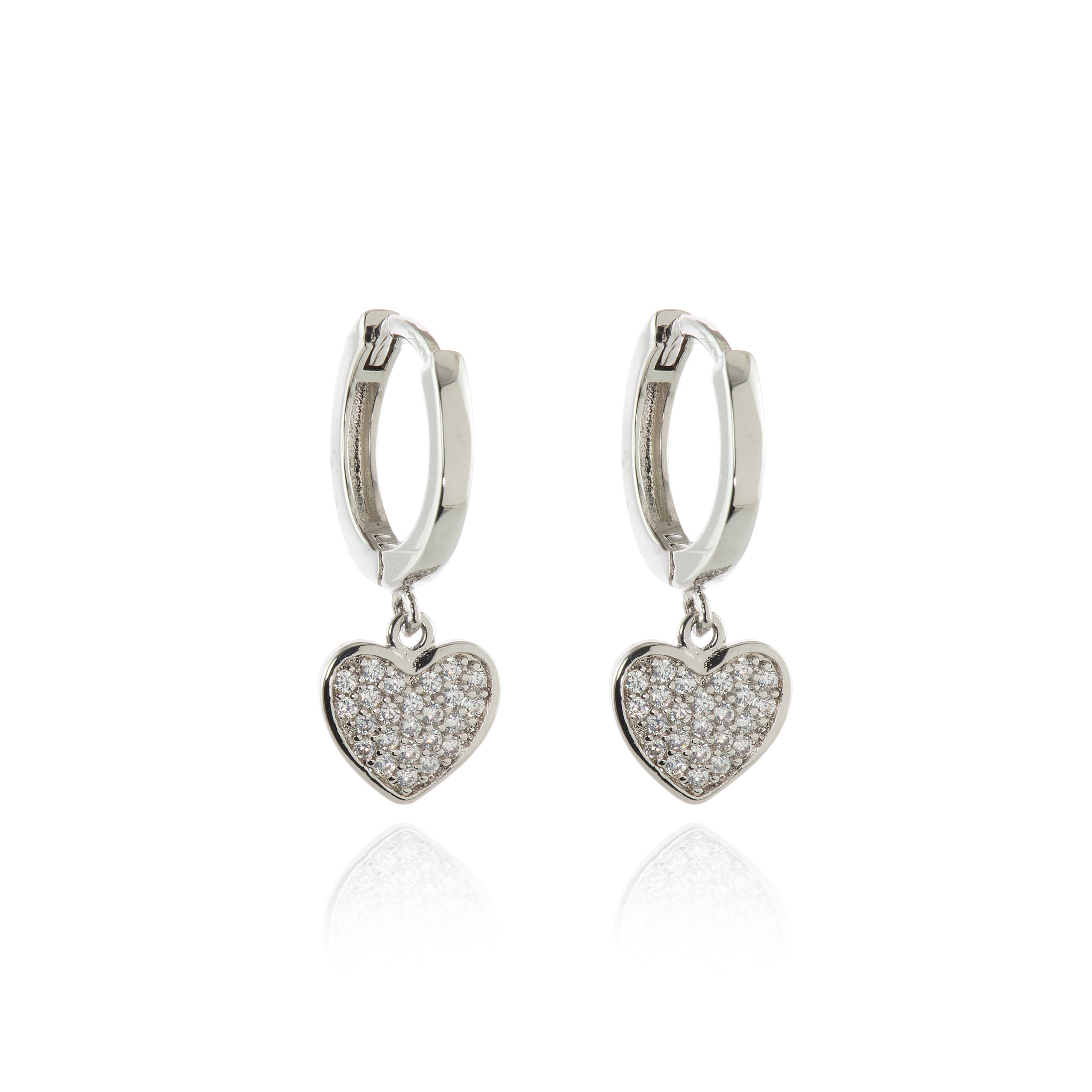 Cachet London Mae Silver Huggie Hoop Earrings