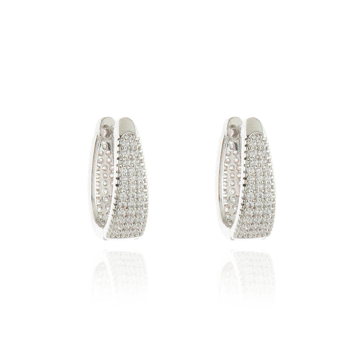 Cachet London Cabo Silver Hoop Earrings