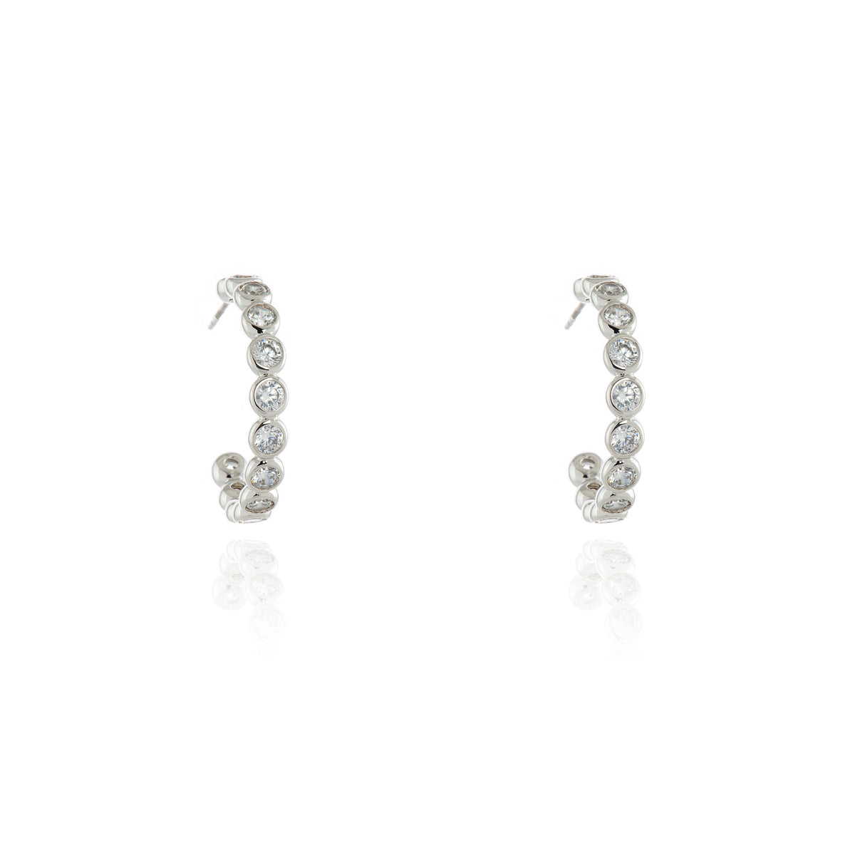 Katell Silver Hoop Earrings