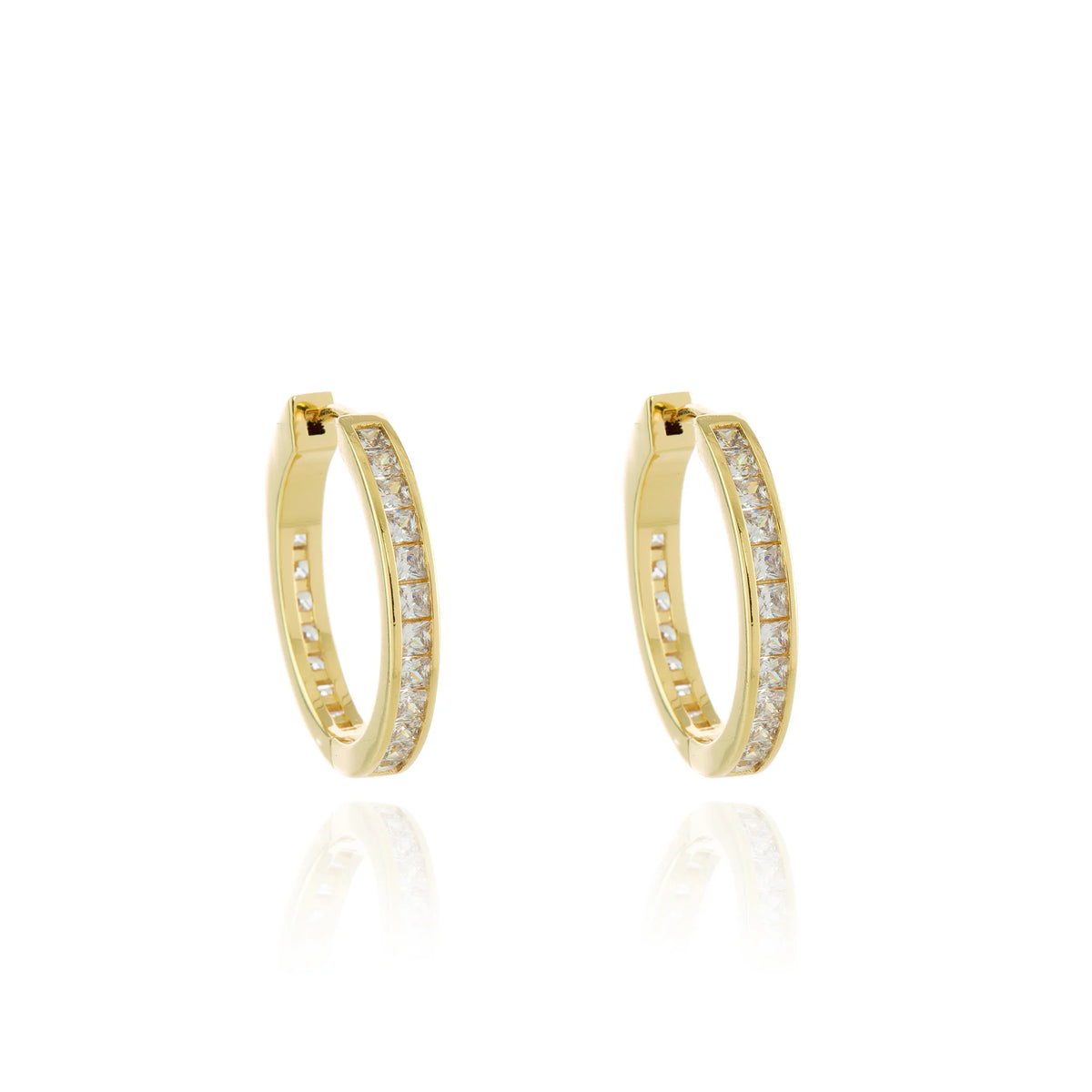 Cachet London Hedia Gold Hoop Earrings