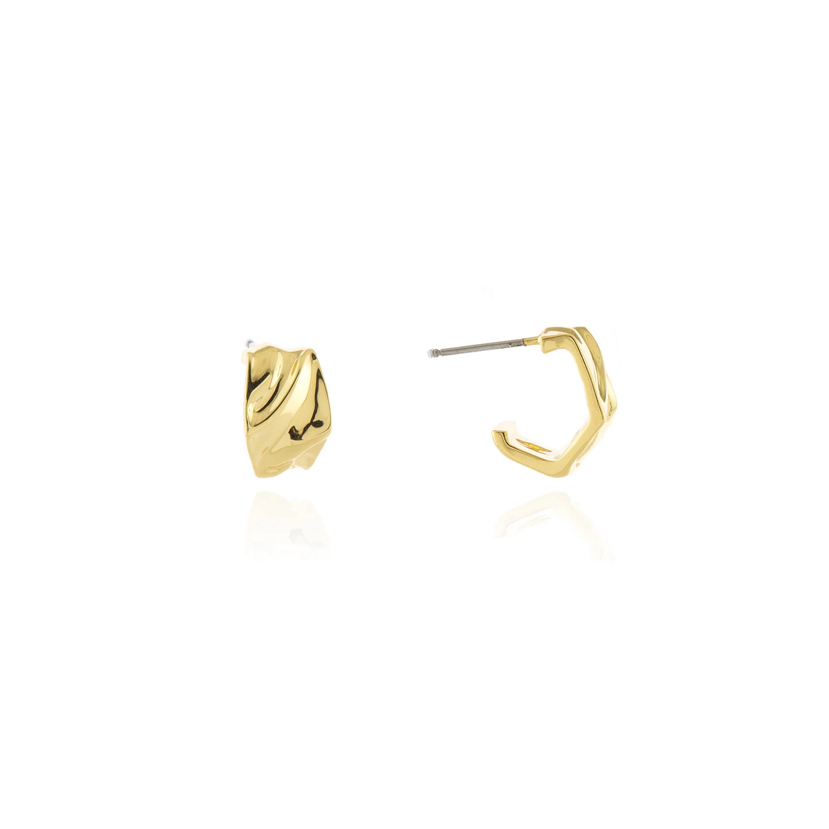 Cachet London Ivie Gold Hoop Earrings