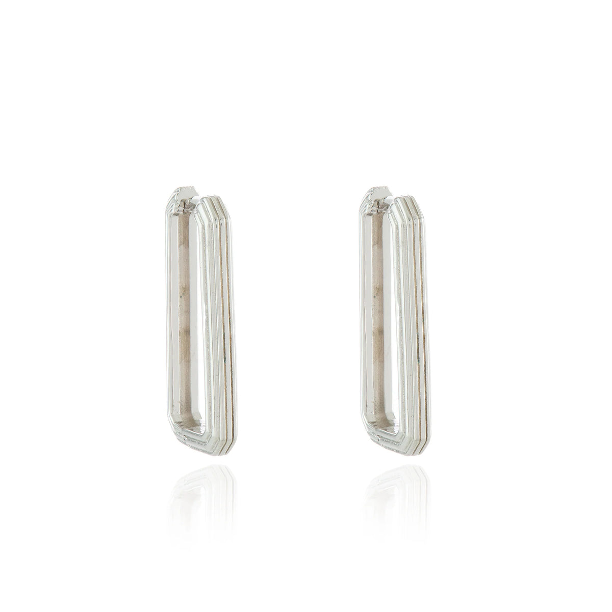 Cachet London Celyse Silver Hoop Earrings