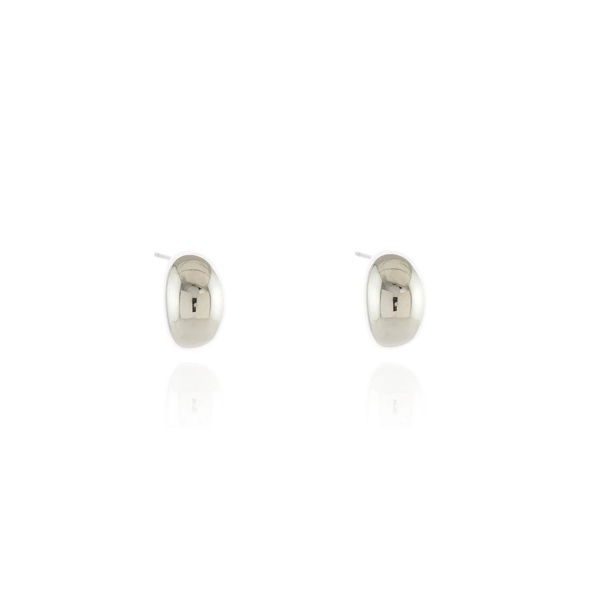 Cachet London Itala Silver Hoop Earrings