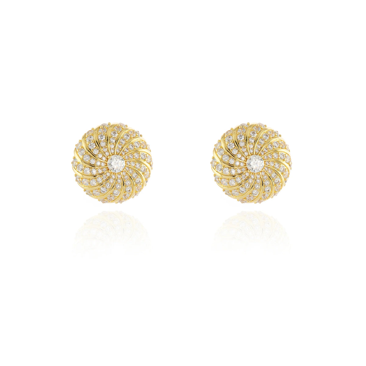 Cachet London Rimon Gold Clip On Earrings