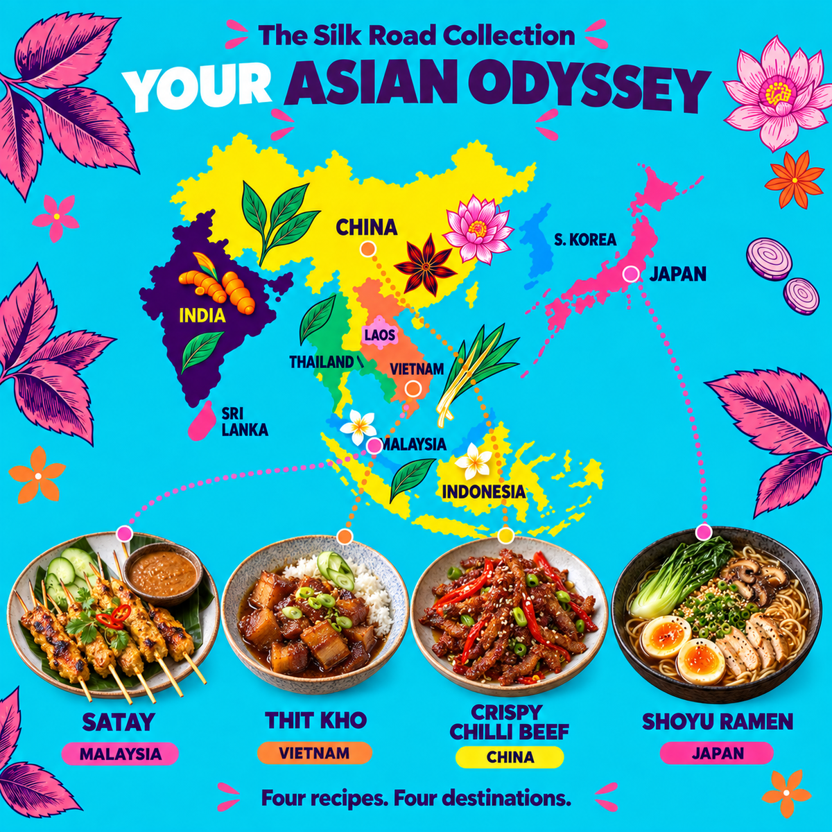 Asian Odyssey Recipe Kit Gift Set