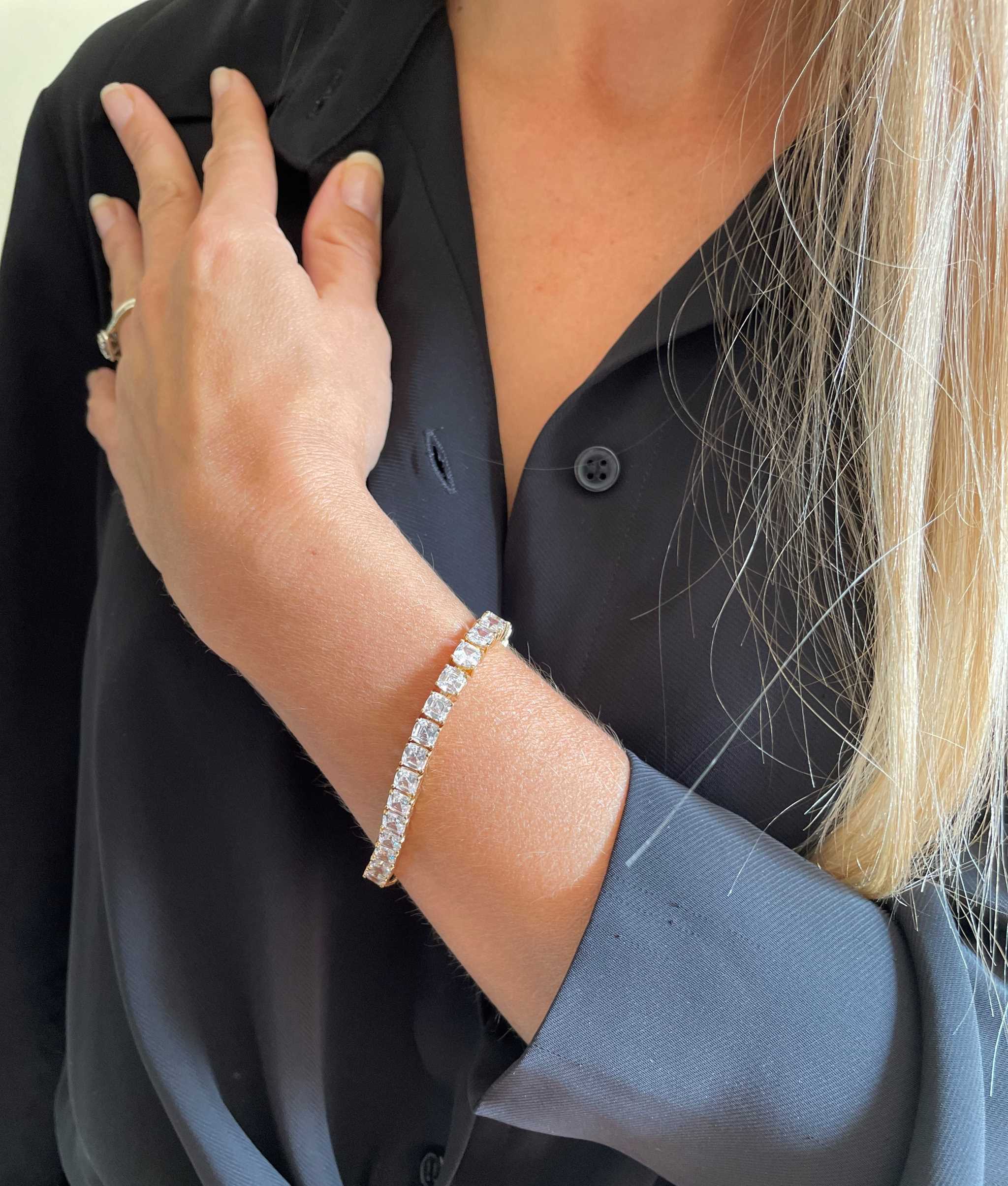 Adele Gold Tennis Bracelet