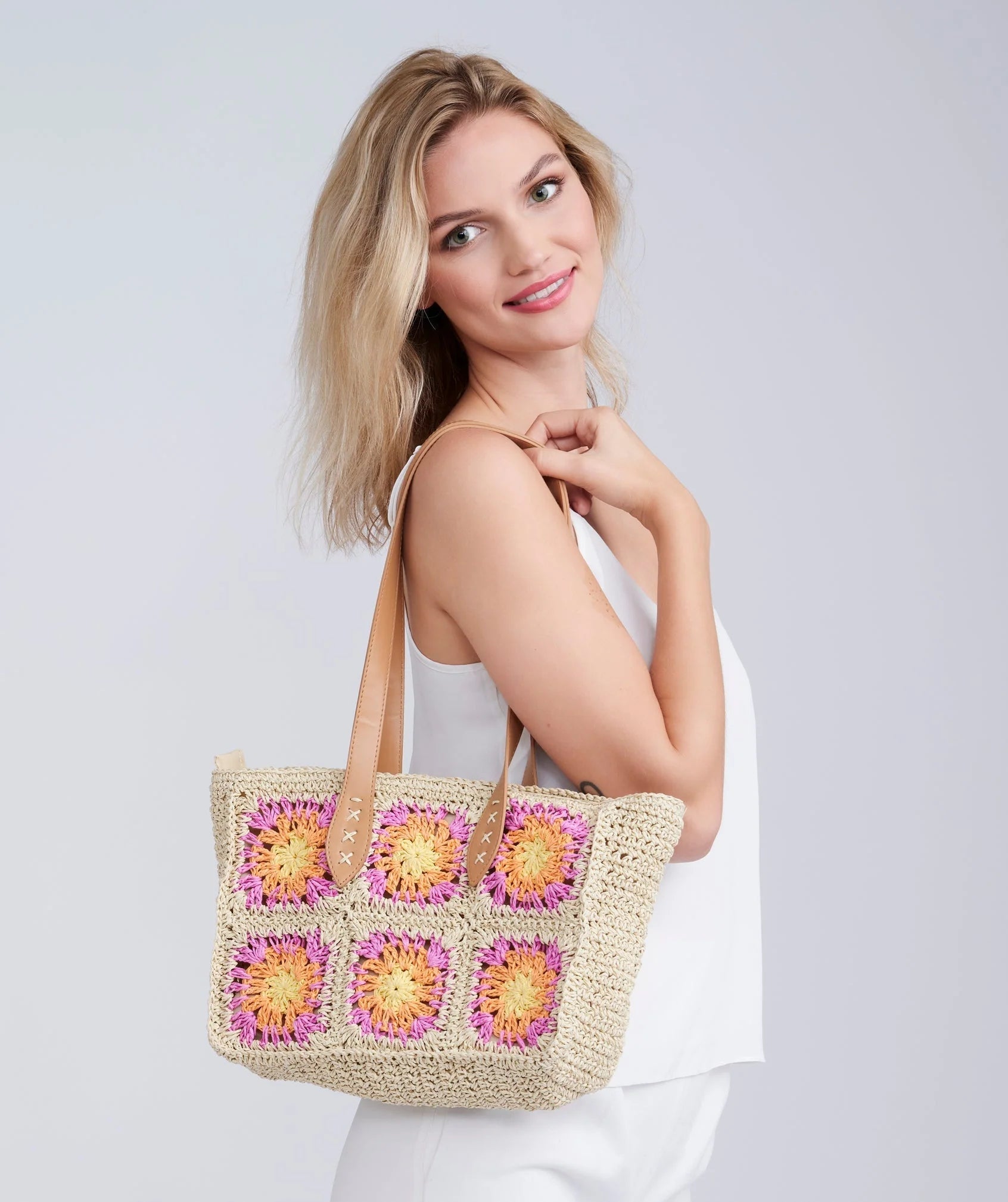 Aurora - Straw Tote Bag
