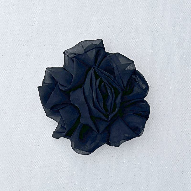 QueenMee Black Corsage Rose Hair Clip Flower Hair Clip Flower Pin