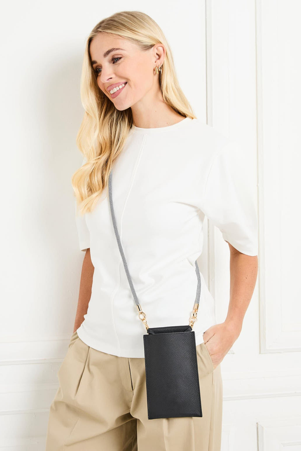 Elie Beaumont Phone Pouch - Light Tan