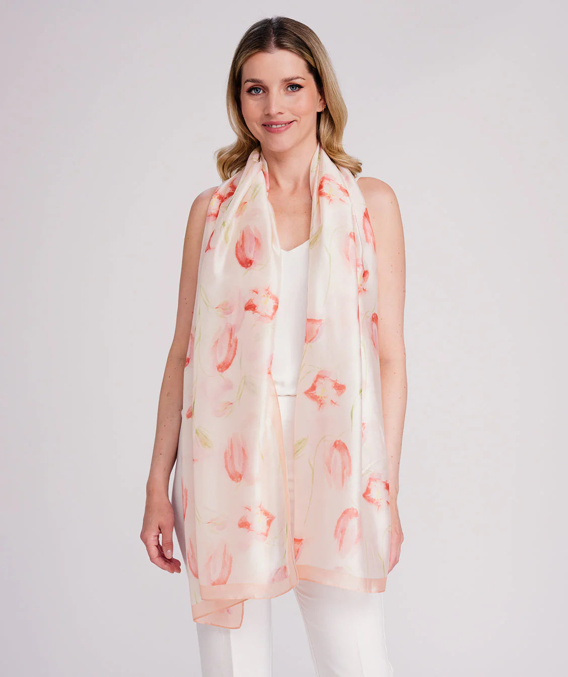 Blossom - Satin Silk Scarf