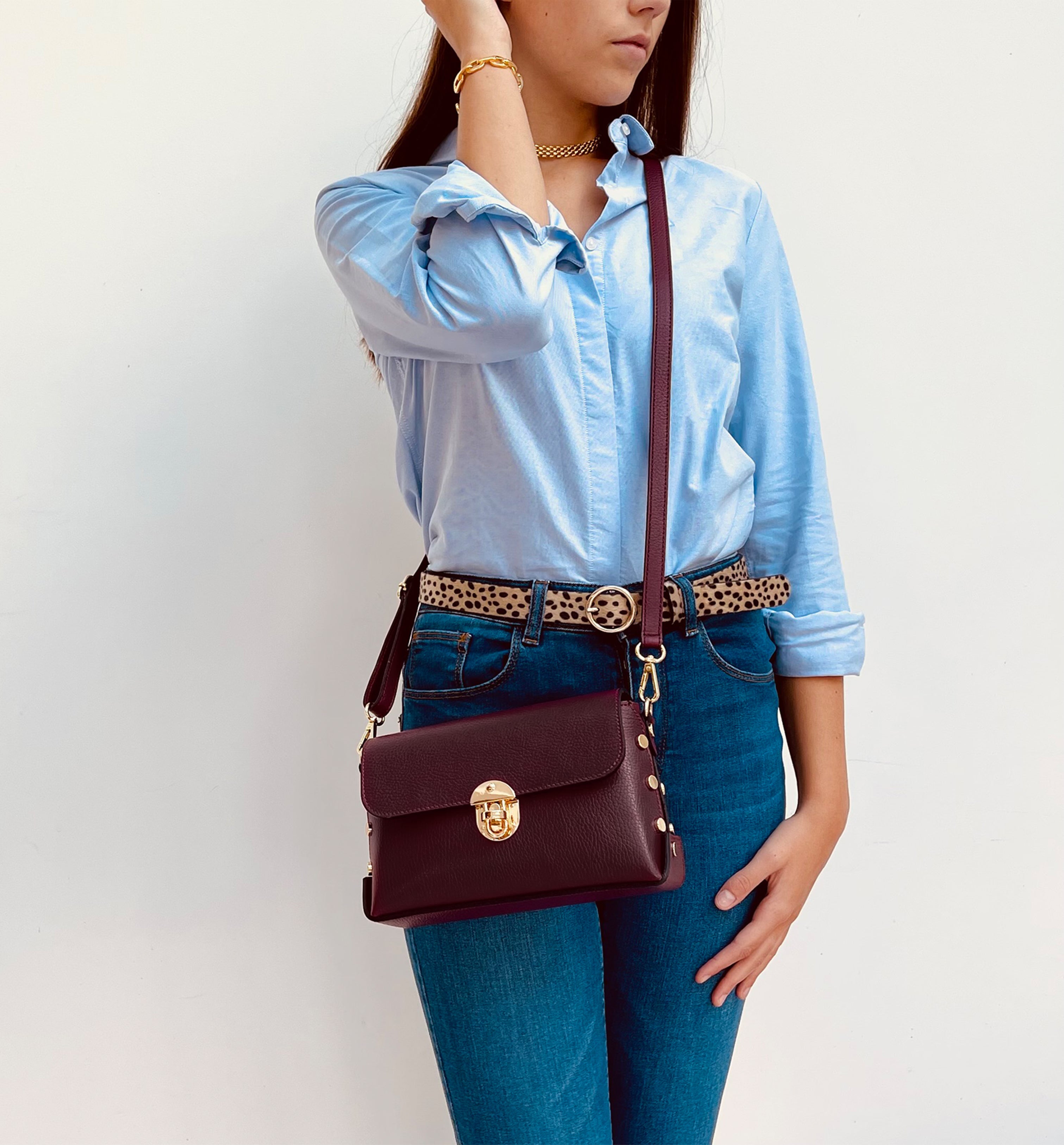 Apatchy London The Bloxsome Leather Crossbody Bag