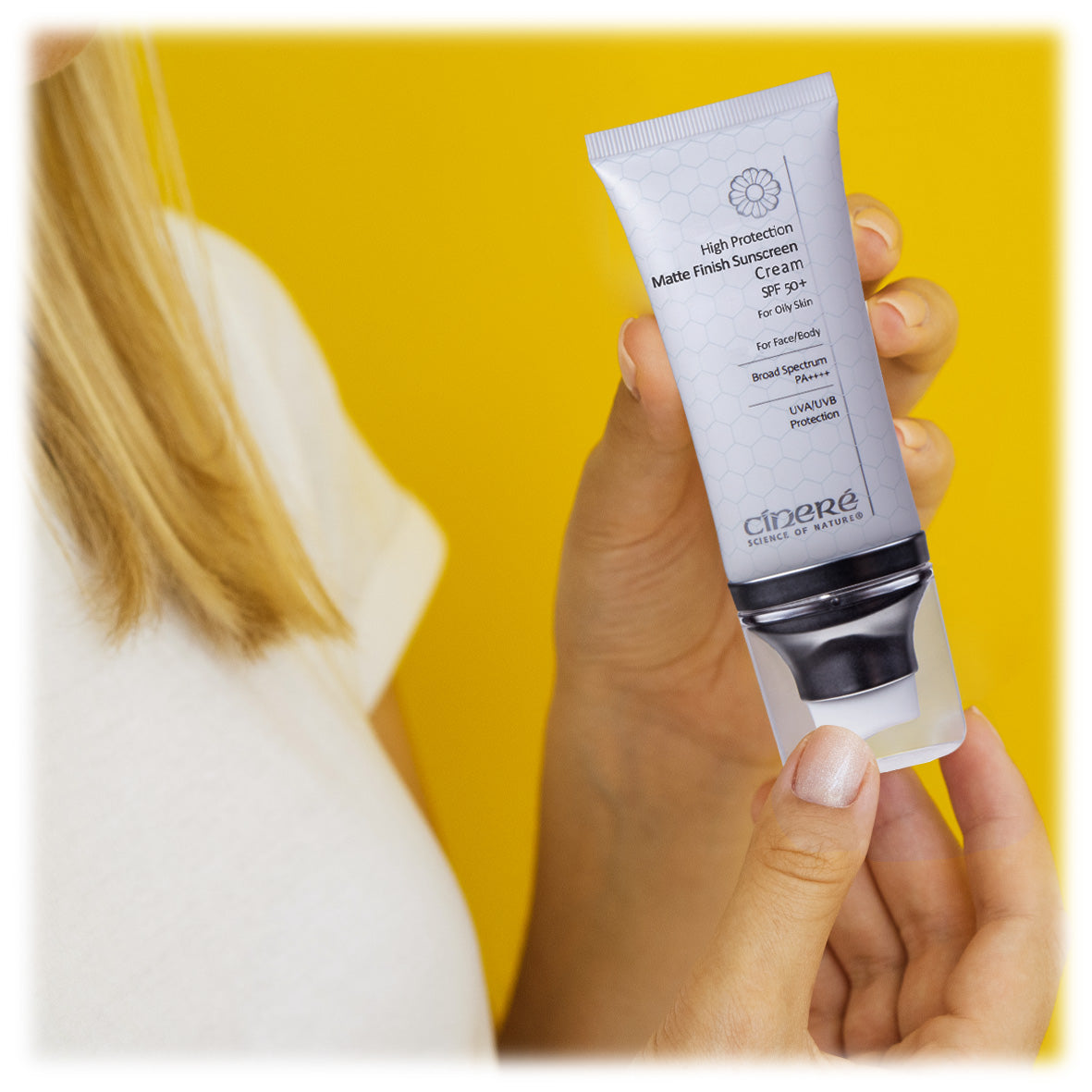 Cinere High Protection Matte Finish Sunscreen Cream SPF 50+ for Oily Skin - 50ml