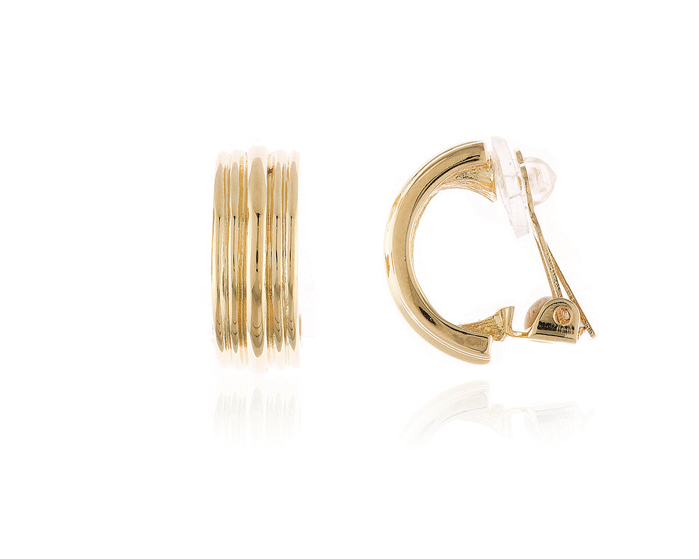 Callen Gold Clip On Earrings