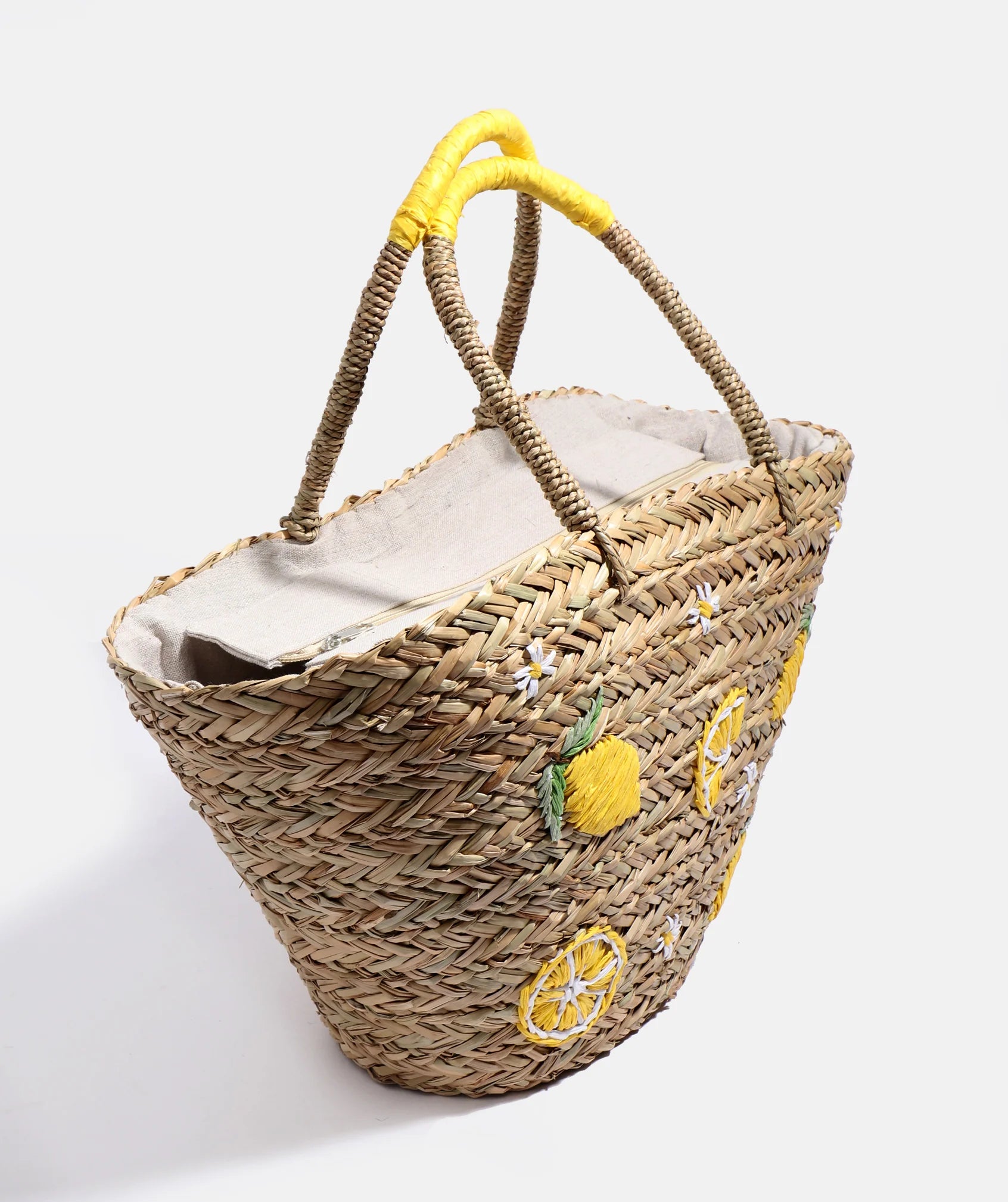 Citrus - Straw Beach Basket