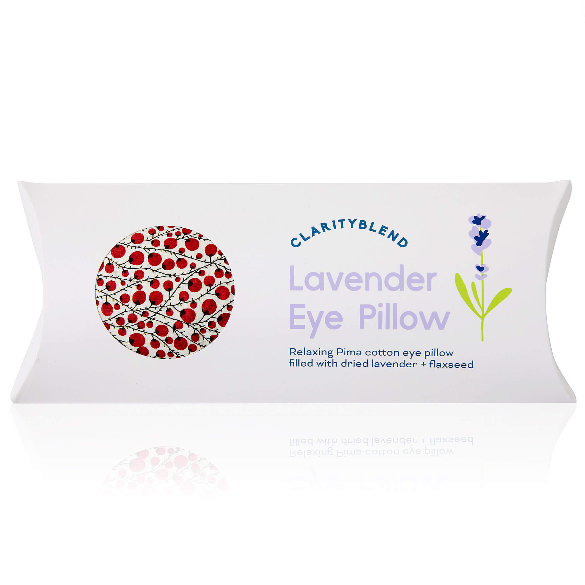 Clarity Blend Relaxation Eye Pillow Red Berry Pattern