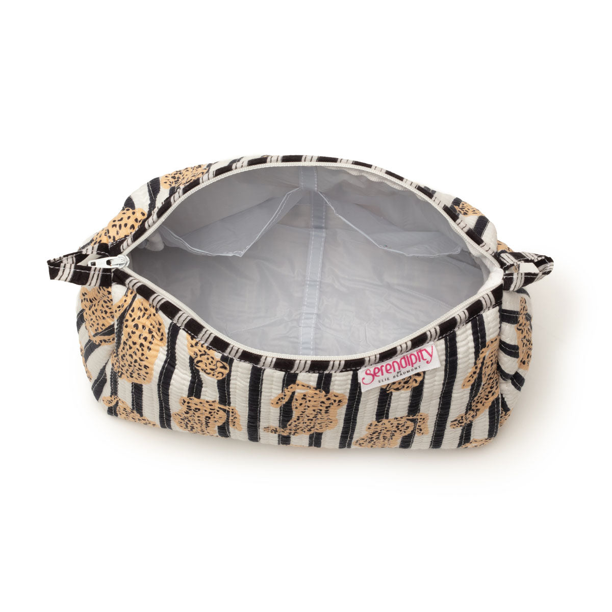 Elie Beaumont Serendipity Cotton Cosmetic Bag Set - Leopard
