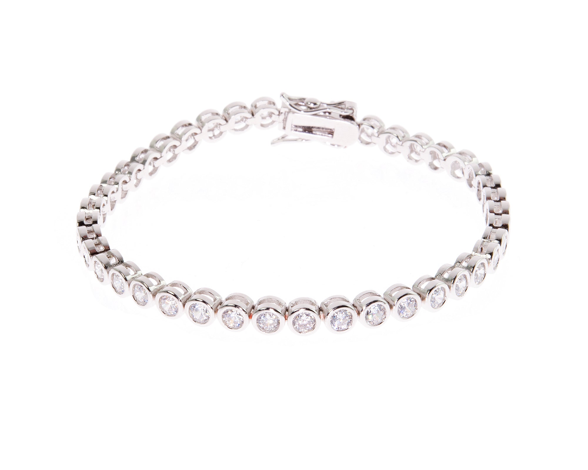 Dawn Silver Tennis Bracelet