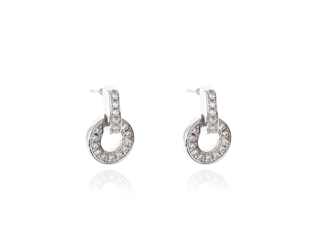 Cachet London Elana Silver Drop Earrings