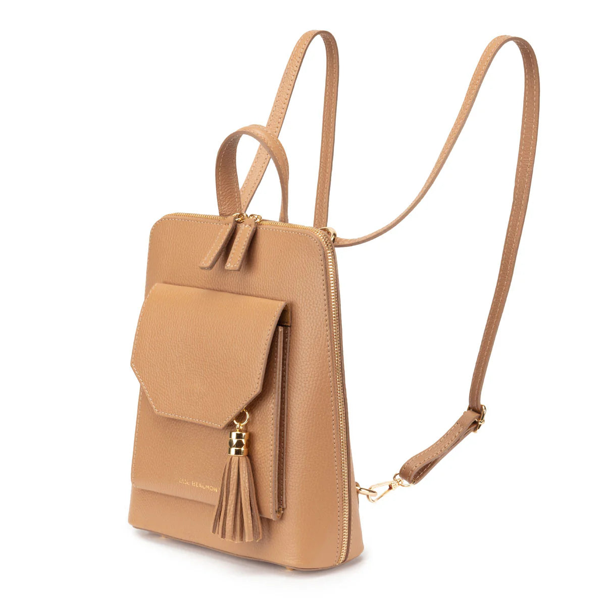 Elie Beaumont Verso Backpack/Crossbody Camel