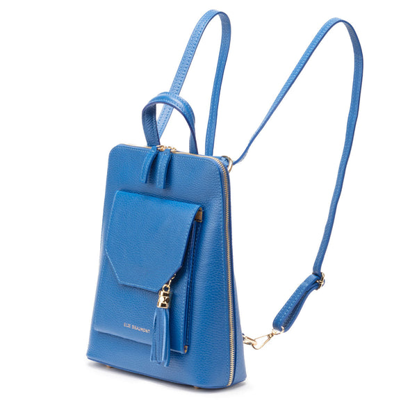 Elie Beaumont Verso Backpack/Crossbody Cobalt Blue