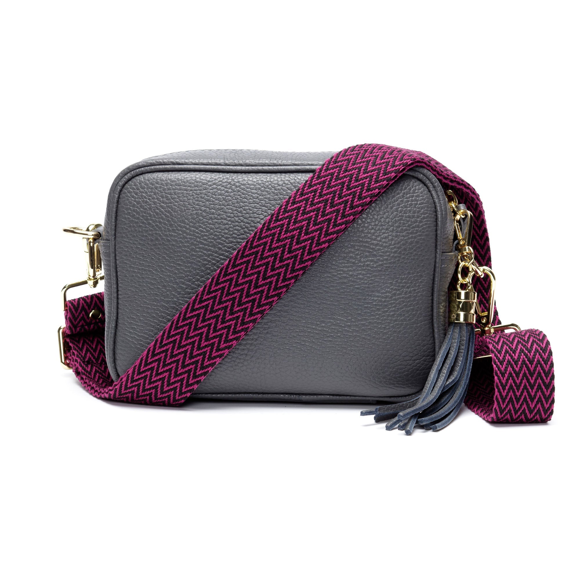 Elie Beaumont Crossbody strap - Purple Zigzag