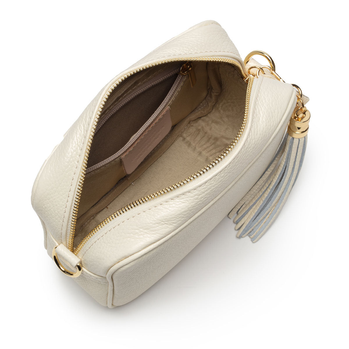 Elie Beaumont Crossbody Tassel Ivory