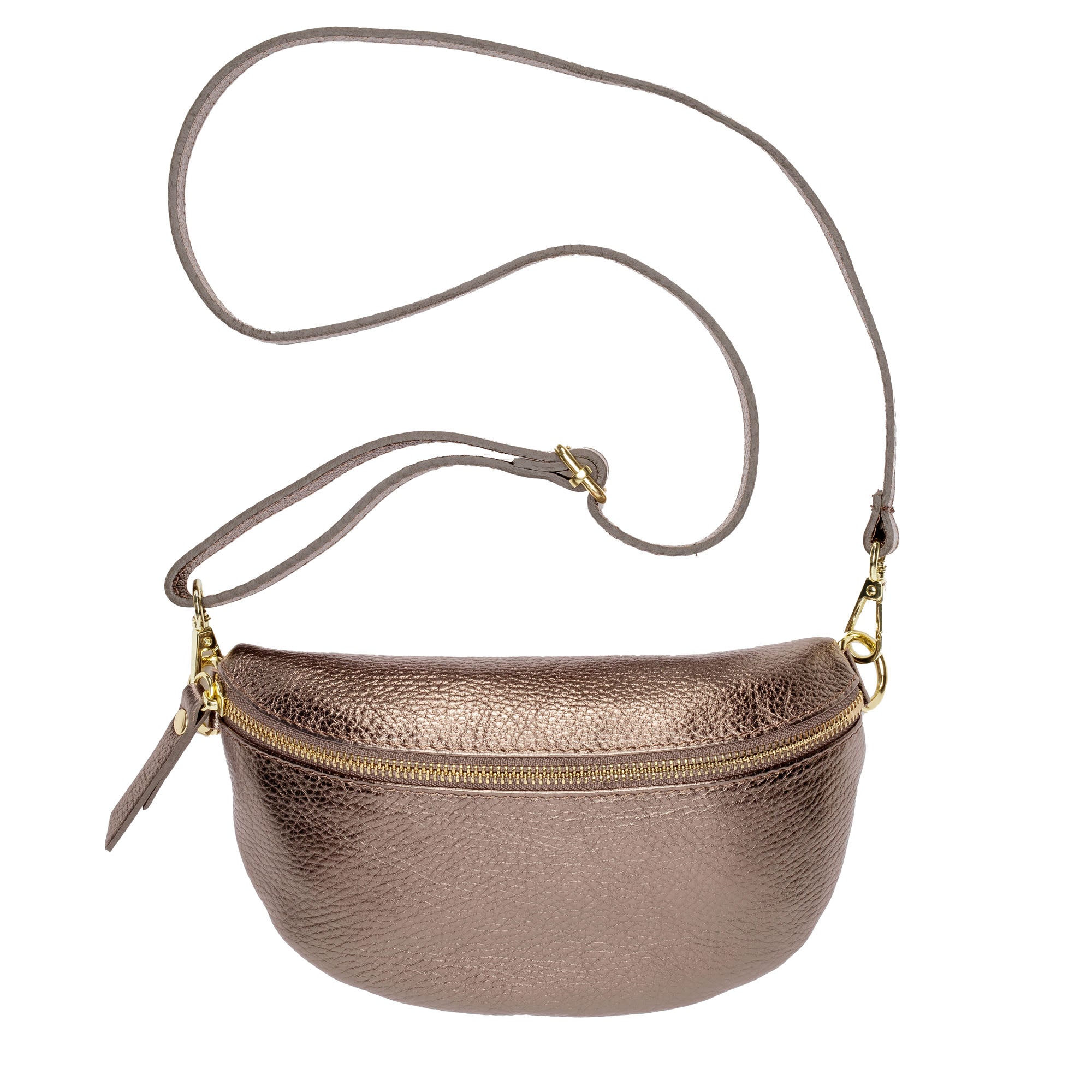 Elie Beaumont Sling Bag - Bronze with Mosaic Strap