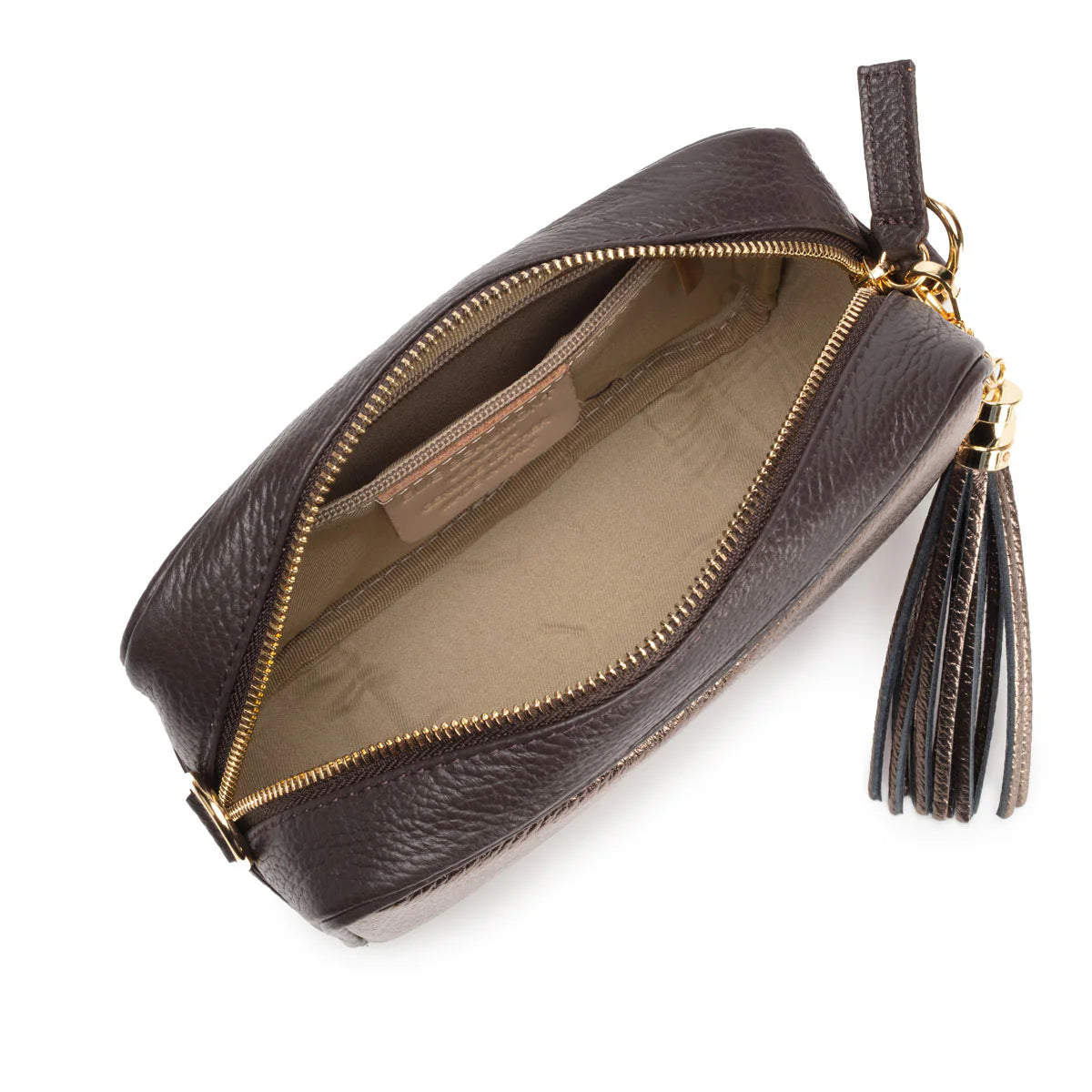 Elie Beaumont Crossbody Metallic Blend Bronze