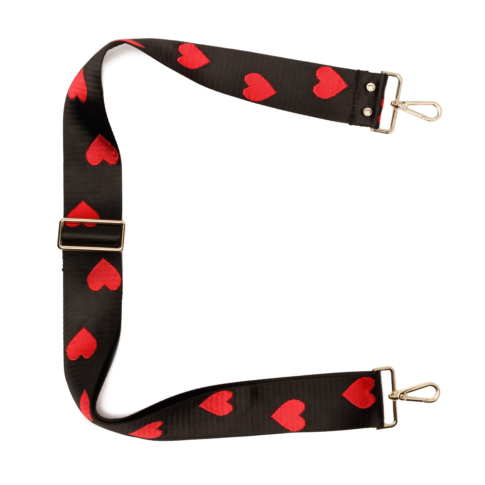 Elie Beaumont Crossbody strap - Red Hearts