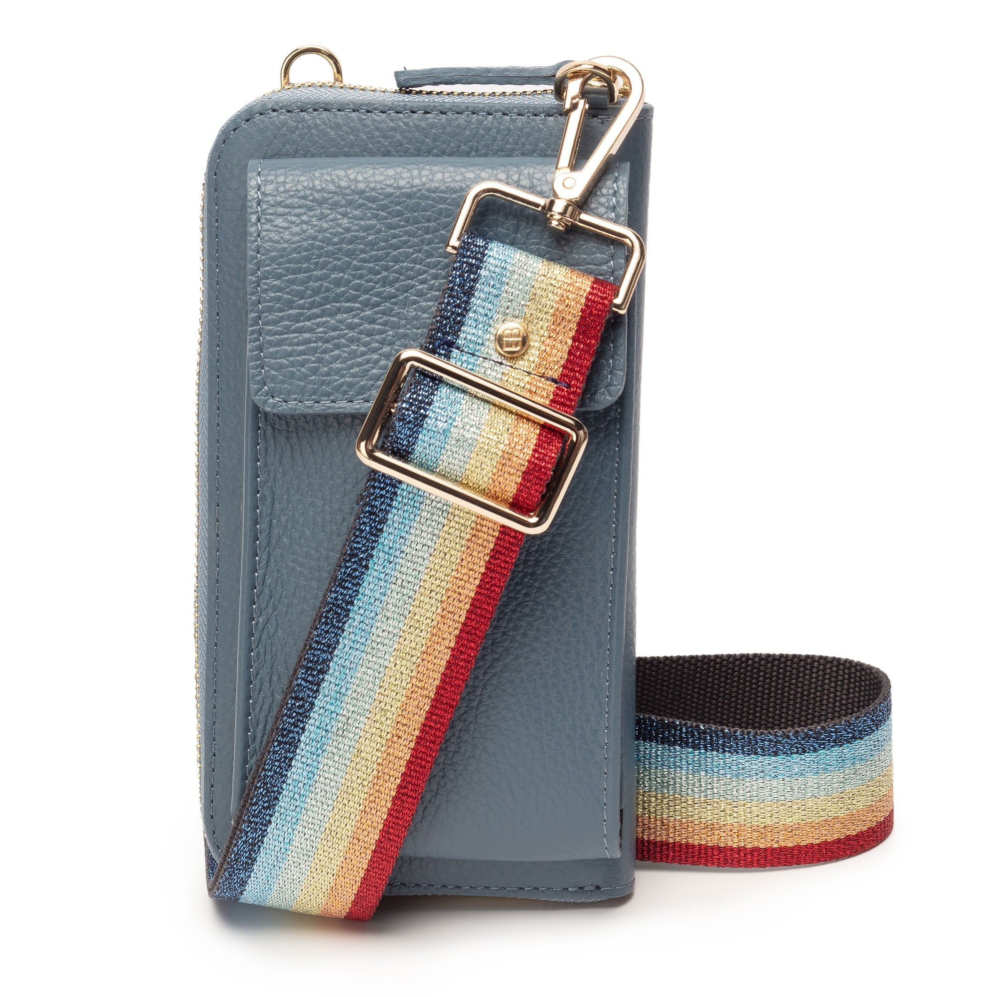 Elie Beaumont Phonebag Light Blue (Rainbow strap)