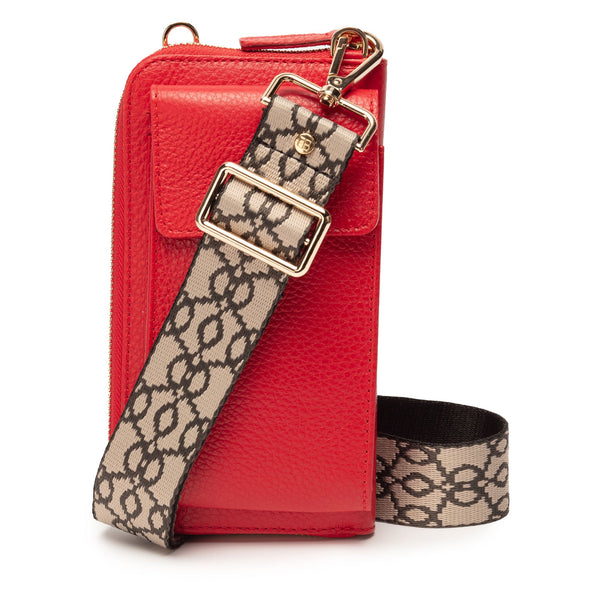 Elie Beaumont Phonebag Red (Baroque strap)