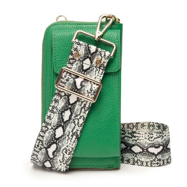 Elie Beaumont Phonebag Emerald (Python strap)