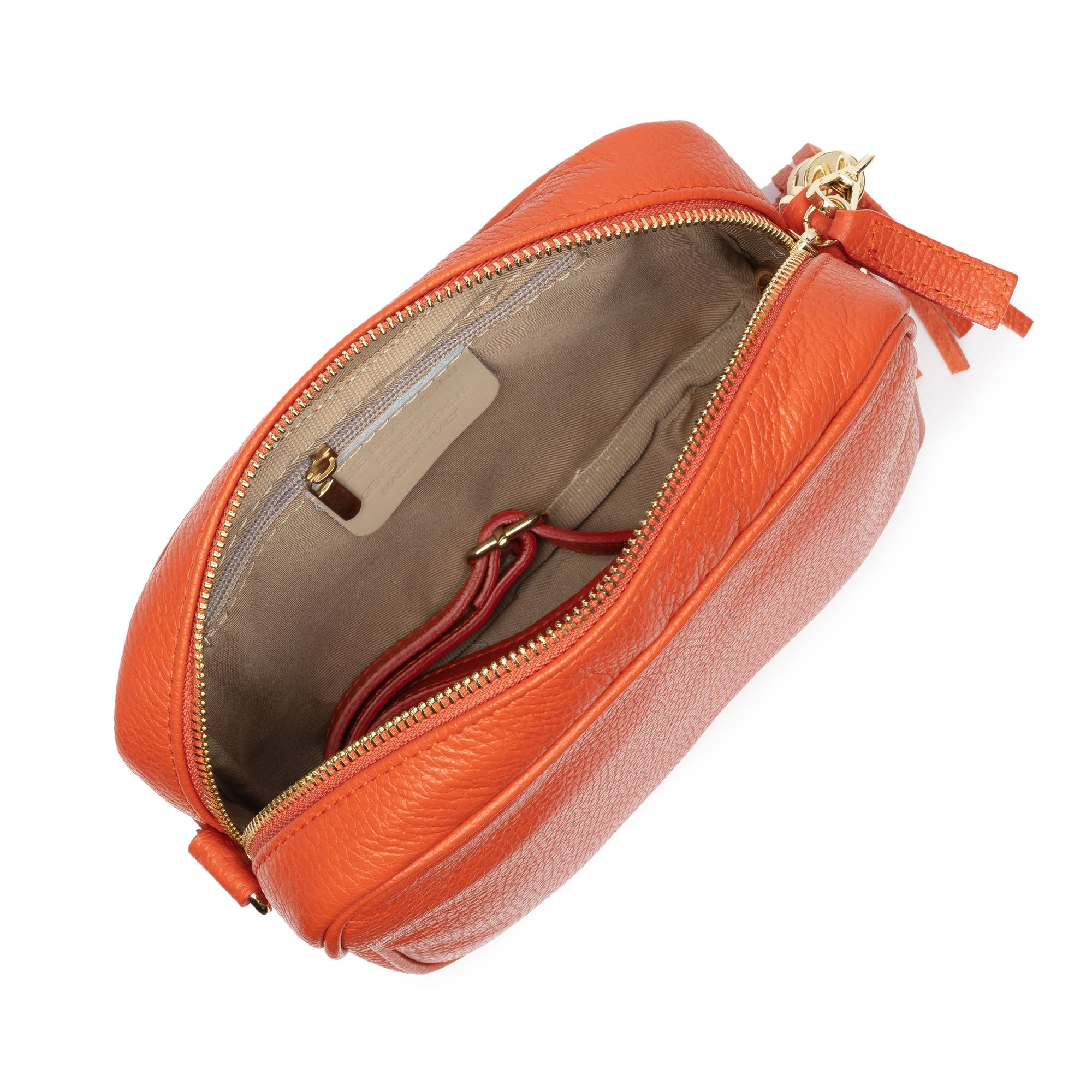 Elie Beaumont Crossbody Tassel Rust