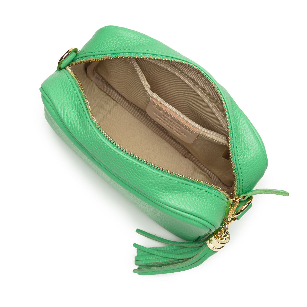 Elie Beaumont Crossbody Tassel Pistachio