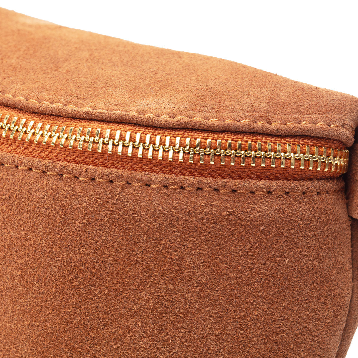 Elie Beaumont Suede Sling Bag - Tan Large