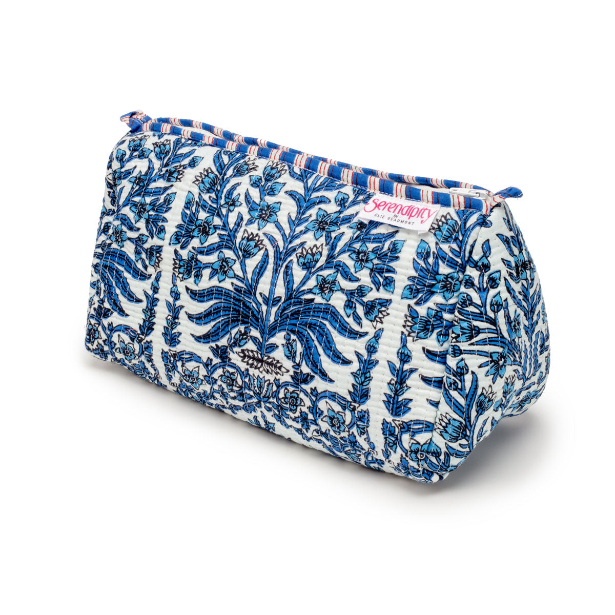 Elie Beaumont Serendipity Cotton Cosmetic Bag Set - Blue Reef